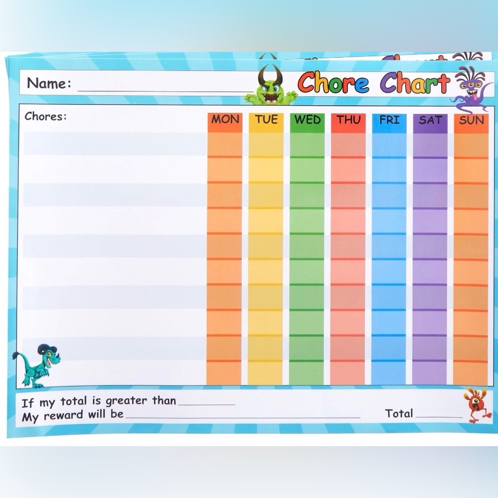 💕5/25💕Dry Erase Chore Chart w/Dry Erase Marker
14.5” x 11”